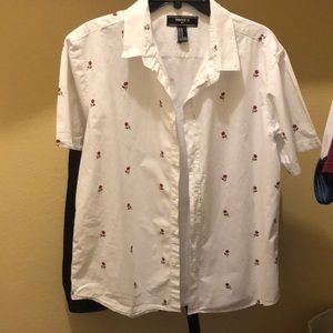 Rose F21 Button Up Shirt